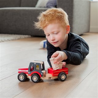 New Classic Toys - Tracteur avec Remorque - Bottes de Paille